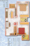 Two Bedroom Plan Wing-A & Wing-B