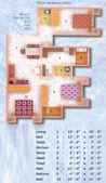 Three Bedroom Plan Wing-A